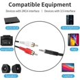thumbnail image 2 of 3.5mm to RCA Cable 100ft 3.5mm TRS Male to 2RCA Male Stereo Y Splitter, 2 of 5