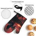 thumbnail image 3 of Cauagu Lone Rider Under Red Sky Print Oven Mitts and Pot Holders 4 pcs Set,Extra Thicken Long Kitchen Oven Glove Potholders BBQ Gloves-Oven Mitts and Pot Holders(11 Inch), 3 of 6