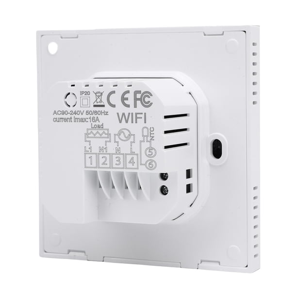 Termostato De Calefacción Eléctrica, Termostato Inteligente Con Panel Táctil Compacto, , Fácil De Instalar Para Sala De Estar