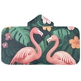 thumbnail image 5 of Yayeee Kids Hooded Towels Toddler Soft Absorbent Beach Bathing Wrap 50" x 23.5", Flamingo Leaves Pattern, 5 of 5
