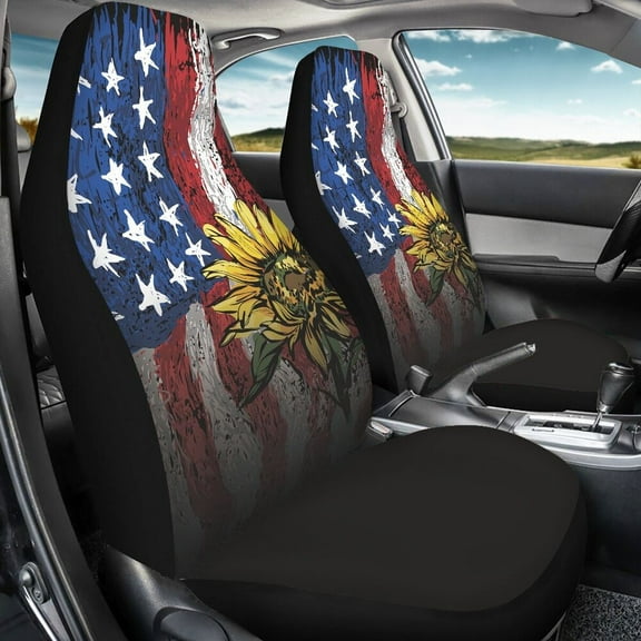 Car Seat Covers American Front Seat Only 2pcs Set Soft Comfortable Winter Warm