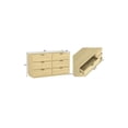thumbnail image 3 of Chrystie Commode Contemporaine Moderne 2 Pcs et Table de Nuit en Naturel, 3 of 8
