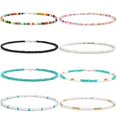 thumbnail image 1 of Collier Ras du Cou pour Femmes Filles Mignon Boho VSCO Colliers de Perles Réglables Plage Coque Unique Collier de Perles, 1 of 2