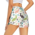 thumbnail image 2 of Uemuo Easter Rabbit Pattern Women's Athletic Shorts High Waisted Running Shorts with Liner Pockets Gym Elastic Workout Shorts-Medium, 2 of 9