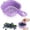 Purple, variant on Dual Layer Fruit Draining Strainer Bowl with Handle, Multipurpose Mini Produce Washer for Berries, Watermelon & Kitchen Prep