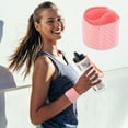 thumbnail image 2 of Unique Bargains 1 Pair Breathable Wristbands Comfortable Wristbands for Sport Pink, 2 of 6