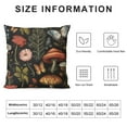 thumbnail image 5 of Nawypu Mushroom Pillow cover,fairycore room decor,dark academia room decor,Forest Decor,witch decor,Mushroom Pillow Cover,mushroom decor,Black Lumbar Pillow Cover,12 * 20 in, 5 of 5