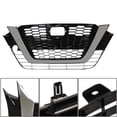 thumbnail image 4 of For 2019-2021 Nissan Altima Front Upper Grill Chrome Black Factory Style Grille, 4 of 6