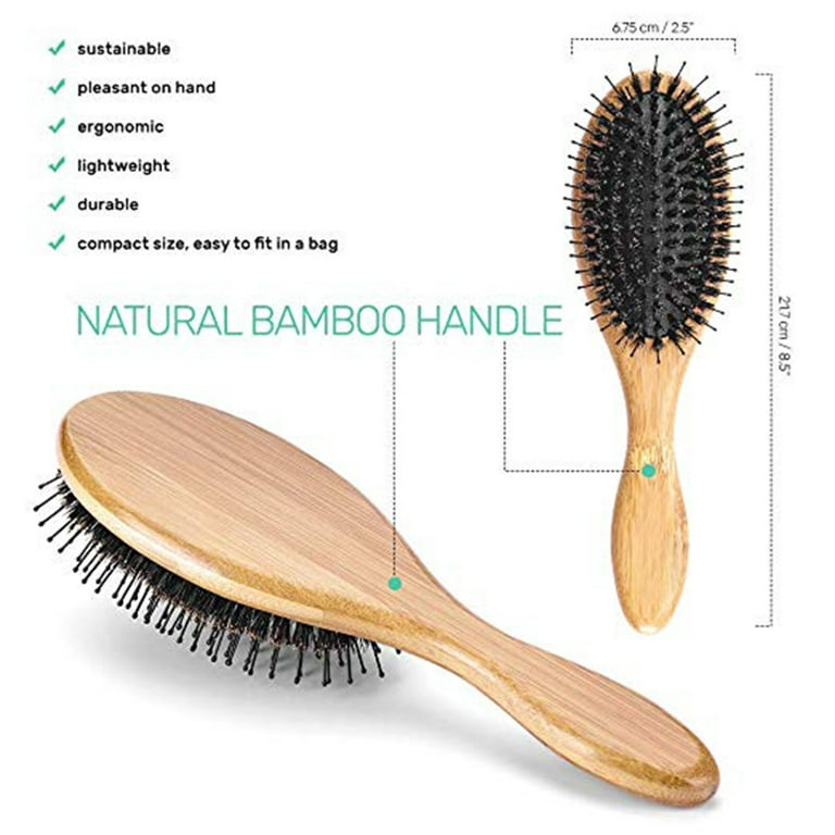 Bamboo Hand Hairbrush