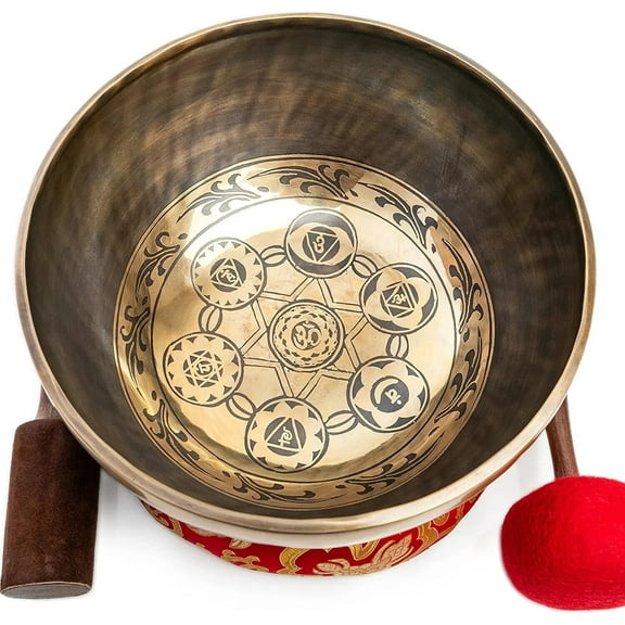 Large Tibetan Singing Bowl 21 In Master Healing Big Professional Grade For Yoga