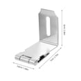thumbnail image 2 of Greenadscape 2Jgo Cerradura Para Puerta Con Pestillo Resistente Y Seguro Color Plata, 2 of 8