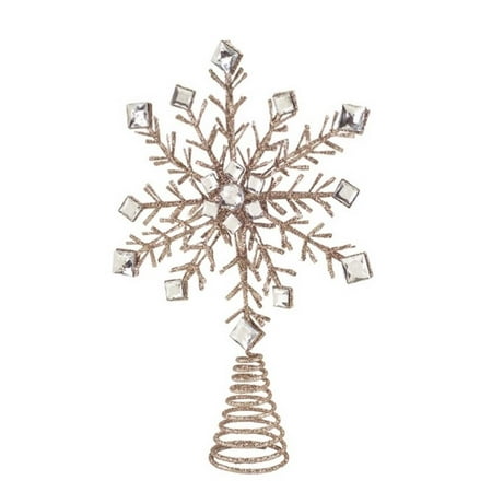 1225 glamour time champagne gold glittered snowflake christmas tree topper - Walmart Christmas Tree Toppers 1225 glamour time champagne gold glittered snowflake christmas tree topper - Walmart Christmas Tree Toppers