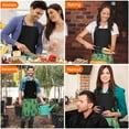 thumbnail image 7 of Green Bigfoot and Campfire Pattern Apron-Garden Aprons for Women with Pockets-Cotton Linen Waterproof Kitchen Cooking Gardening Aprons Adjustable for Kitchen,Cooking,BBQ and Salon 33x27 Inch, 7 of 7