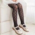 thumbnail image 2 of AWZXDE Kids Stockings Heart Pattern Mesh Sheer Stockings For Girl Breathable Thin Pantyhose For Daily Dress Matching Party And Casual Wear, 2 of 3