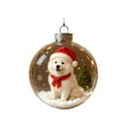 thumbnail image 2 of Kojanyu Transparent Christmas Animal Ornament – Mini Winter Scene In A Sparkling Sphere, 2 of 6