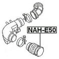 thumbnail image 2 of Febest AIR CLEANER HOSE # NAH-E50 OEM 16578-0W800, 2 of 2