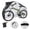 Silver, variant on Bike Cover, Outdoor Storage Waterproof & Heavy Duty, Large Bicycle Cover, Mountain Bike, Road Bike, Hybrid Bike, Beach Cruiser Bike, Scooter and More