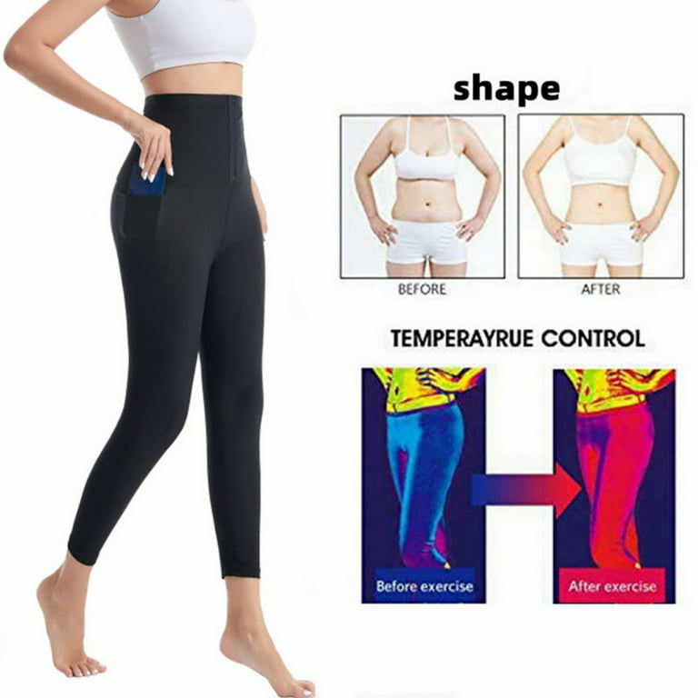 Sauna Sweat Pants for Women High Waist Compression Slimming