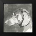 thumbnail image 2 of Cartissi 20x20 Black Modern Framed Museum Art Print Titled - A Very Neutral Modern Dog II, 2 of 5