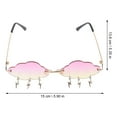 thumbnail image 2 of MasteelfCA Lunettes de Mode en Forme de Nuage Lunettes de Soleil Sans Monture Accessoire Photo, 2 of 8