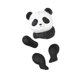 thumbnail image 5 of Ornamento de escuadrón de árboles de animales accesorios para paisajes al aire libre resina Panda, 5 of 8