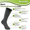 thumbnail image 2 of Nevend 3 Pairs Men's Thermal Winter Socks Extreme Cold Weather Heated Insulated Thick Crew Boot Socks 10-13, 2 of 7
