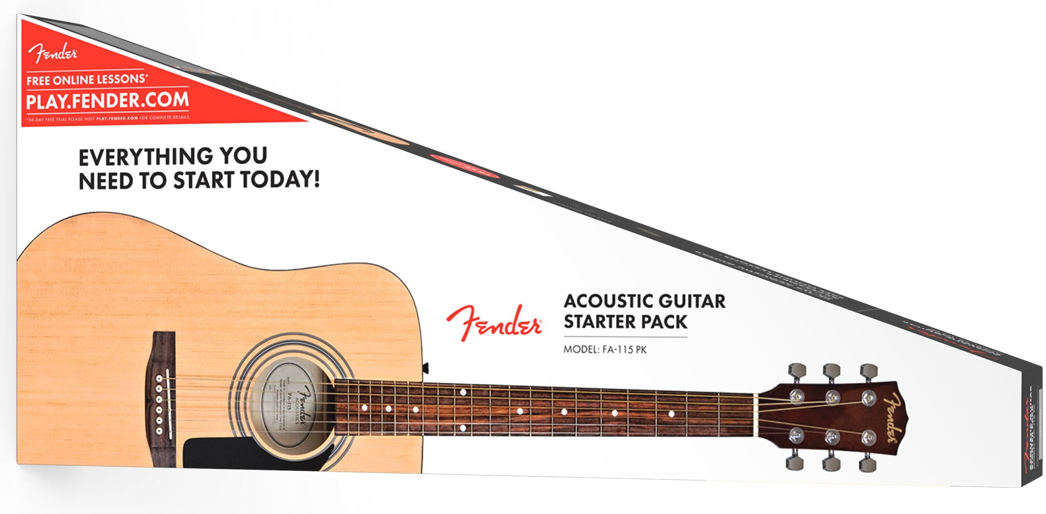Fender FA-115 Dreadnought Acoustic Guitar - Natural w/ Hard Case