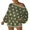 Green, variant on CHICME Outfit Sets for Women Asymmetrical One Shoulder Long Sleeve Elegant Tops with High Waist Irregular Hem Wide Leg Shorts Green-L