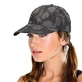 thumbnail image 3 of Only Moment Black Classic Structured Baseball Cap Polyester Adjustable Snapback Multipack Ball Caps for Custom Running Workouts Outdoor One Size, 3 of 3