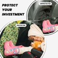 thumbnail image 4 of Naloa Avocado With Seeds 2Pcs Anti-Kick Back Seat Cover Kick Mat, Car Seat Protector with 3 Storage Pockets, 4 of 8