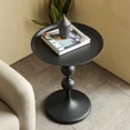 thumbnail image 4 of Mesa de centro de estilo nórdico para el hogar, mueble redondo y pequeño para balcón, sala de estar, sofá, estante de almacenamiento, dormitorio, mesita de noche, decoración, 4 of 4
