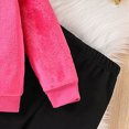 thumbnail image 6 of TOWED22 Girls Fall Outfits Long Sleeve Shirts Cute Graphic Outfit Pants Set Baby Toddler Girl Clothes,Hot Pink,3-4 Y, 6 of 7