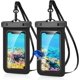 thumbnail image 1 of Waterproof Phone Pouch, 2 Pack Water Proof Phone Case For Swimming, PVC Underwater Phone Cases with Lanyard, Waterproof Pouch, 1 of 4