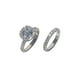thumbnail image 1 of Conjunto De Anillo De Diamantes Redondos Conjunto De Anillo De Banda De Boda De Compromiso Nupcial Elegante Conjunto De Regalo De Aniversario Kearding AP006531-02, 1 of 6