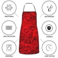 thumbnail image 6 of Fuzoiu Red Rose Print Kitchen Cooking Aprons,Kitchen Cooking BBQ Aprons,Chef Apron with 2 Pockets for Men Women,Art Aprons for Painting Pottery Ceramics, 6 of 7
