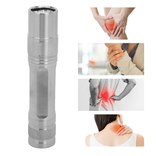 Antorcha De Terapia LED, Antorcha De Terapia Infrarroja De Acero Inoxidable Segura 660 Nm 850 Nm Recargable Profesional Con Caja De Almacenamiento Para Lesiones Deportivas Para