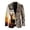 Deer Camo Print, variant on Outerwear One Button Suit Jackets, Wolf Pattern Polyester Solid Men's Blazer Casual Sport Coats Suit Jacket for Business Business Casual