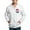 Ash Gray, variant on - Pepsi Logo Doodle Zip Hoodie - Zip Hoodie, Classic Hooded Sweatshirt with Metal Zipper