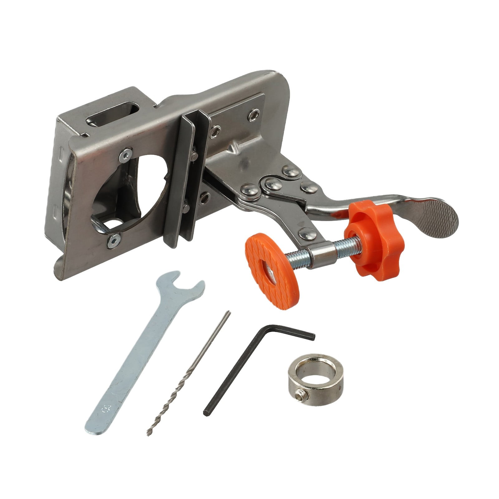 Woodworking 35Mm Hinge Boring Jig Hole Locator Puncher Aid For Door Cabinets Stainless Steel Hinge Positioning Punch A