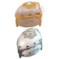 thumbnail image 3 of Cofre del tesoro de aleación de zinc, joyero antiguo, caja de oro, 3 of 9