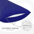 thumbnail image 5 of Fotbe Navy Pillow Cases - Envelope Closure - Luxury, Extra Soft, Cooling Pillow Covers - Wrinkle, Fade, Stain Resistant-20"x30", 5 of 9