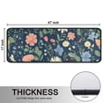 thumbnail image 5 of Kitchen Rugs Sets Of 2,Pioneer Flower Floral Print Pattern Anti Fatigue Kitchen Mat Rugs Non Slip Washable,Decorative Kitchen Floor Mats for Kitchen,Sink,Laundry,17"x47"+17"x47", 5 of 5