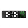 thumbnail image 2 of Reloj electrónico LED, reloj digital LED grande con espejo, reloj despertador electrónico, diseño fácil de usar, 2 of 12