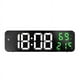 thumbnail image 2 of Reloj Despertador Digital, Espejo LED Digital Reloj Despertador Electrónico Montado En La Pared Pantalla Grande Con Fecha De Temperatura De Alarma Para El Dormitorio De La, 2 of 7