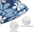 thumbnail image 3 of Zufioo Flower Print Double-Sided Throw Pillow Cover, Pillow Protector Home Decor - With Hidden Zipper, Suitable for Bedroom, Living Room, Car Interior-16"x24", 3 of 6
