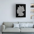 thumbnail image 2 of Trademark Fine Art Michael Tompsett Germany Text Map I Canvas Wall Art - 35x47, 2 of 5