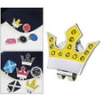 thumbnail image 4 of Marcadores de pelotas de golf extraíbles Zulema Clip de sombrero desmontable Corona amarilla, 4 of 8