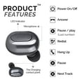 thumbnail image 2 of Mini Wireless Earbuds Bluetooth Earpiece Headphone - Noise Cancelling Sweatproof Headset with Microphone Built-in Mic and Portable Charging Case,Balanced, Bass Boost, 2 of 8