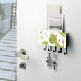 thumbnail image 5 of Dinosaur and Kiwi Mail Holder Organizer Wall Mount with Shelf Key Holder Key Rack with 5 Key Hooks for Wall Decorative, 5 of 6