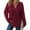 Wine #12, variant on KDDYLITQ Womens Hoodie Hooded Knitted Button Up Sweaters Long Sleeve V Neck Sweatshirt Loose Fit Trendy Tops Wine XL